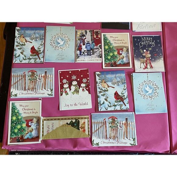 Lot of 26 Christmas/Holiday Greeting Cards w/ envelopes. Not used. - Picture 3 of 3